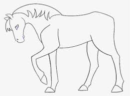 Draw the horse's mane on top of the head and neck, and draw the ears. How To Draw Simple Horse Cartoon Horse Drawing Easy Hd Png Download Kindpng
