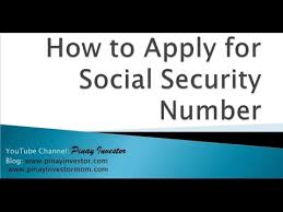 Please don't ask me any questions about fixing credit ratings, obtaining new. How To Apply For Social Security Number Youtube