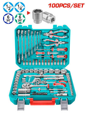 TOTAL THKTHP21006 100 Pcs Tool Set, AI generated