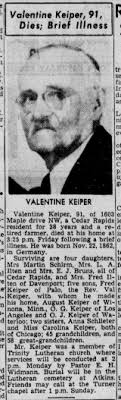 Valentine Keiper (1862-1953)