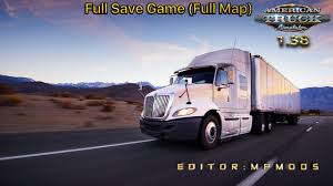 American truck simulator is a truck driving simulator with business management elements. Ats Full Savegame Full Map 1 38 X American Truck Simulator Mods Club
