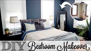 Remove popcorn ceiling and paint the walls, doors, and trim. Diy Modern Bedroom Makeover Before After Youtube