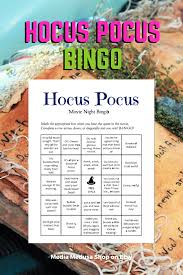 Hocus Pocus Movie Night Bingo Game 8 Printable Cards Etsy Hocus Pocus Movie Halloween Movie Night Party Halloween Movie Night
