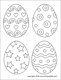 Sure, everyone loves a chocolate egg, but how did eggs themselves become such an important part of our easter celebrations? Easter Eggs Free Printable Templates Coloring Pages Firstpalette Com