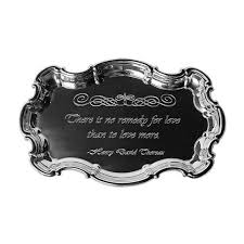 25th royal windsor anniversary plate. Custom Engraved Sterling Silver 25th Anniversary Tray This Year S Best Gift Ideas