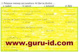 Soal Agama Islam Kelas 3 Dan Kunci Jawaban Semester 1 2 Kurikulum 2013 Info Pendidikan Terbaru