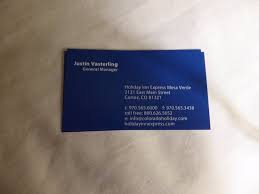 Browse our designs upload your own business card. Manager S Business Card Picture Of Holiday Inn Express Mesa Verde Cortez Tripadvisor