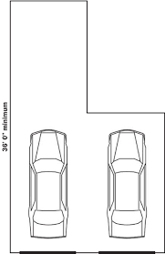 The minimum dimensions of a garage with a rack in the front part for an average car are 3 m wide, 7 m long, approximately 2.5 m high, or rather, depends on the body type and the height of the driver. Standard Garage Sizes For 1 2 3 Or 4 Cars With Chart