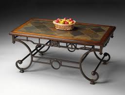 Metalworks Traditional Pine Metal Base Slate Inset Top Cocktail Table Mesas De Cafe Centros De Mesa De Cristal Decoracion De Mesas De Cafe