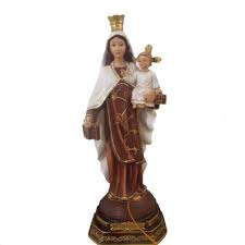 Nossa senhora do monte carmelo ou nossa senhora do carmo é o título dado à maria, mãe de jesus, em honra de sua função como padroeira da ordem dos carmelitas, assim como testemunha o cardeal piazza: Imagem De Resina Nossa Senhora Do Carmo 9 Cm Sjo Artigos Religiosos