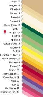 Seamless Background Paper Color Chart