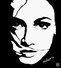 High Contrast Illustrative Style Silhouette Art Lino Art Linocut Art