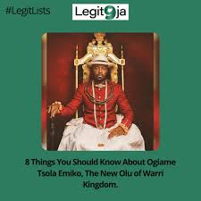 All don dey set for di coronation of di olu of warri, omoba tshola emiko. Ghorzlmd64bihm
