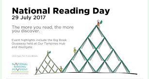 National reading day is an annual event which celebrates and encourages reading by younger children. Pin By Lim Bee Ang On National Library Board Singapore Book Giveaways Reading Day Big Book