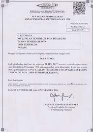 Untuk memulakan perniagaan anda, anda boleh mempertimbangkan mendaftar syarikat seperti berikut: Lesen Dan Pendaftaran O Y Niaga Sdn Bhd