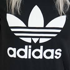 Facebook logo youtube logo snapchat logo google logo amazon logo apple logo twitter logo transparent background. Adidas Originals Damen T Shirt Trefoil Schwarz Weiss Hier Bestellen