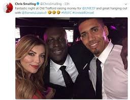 A photo of stormzy was used for a story about lukaku. Chris Smalling Trolls Romelu Lukaku As He Gets A Selfie With Stormzy At Manchester United Charity Bash