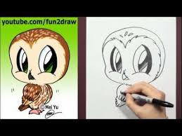 How To Draw A Cartoon Owl Drawing Cartoon Characters Fun2draw Cartoon Drawings