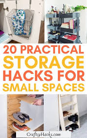 It's ideal for the busy housewife who wants her home clutter free and things on easy access as well. 20 Practical Storage Ideas For Small Spaces Craftsy Hacks