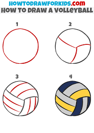 How to draw a volleyballthanks for watching!! How To Draw A Volleyball Easy Drawing Tutorial For Kids