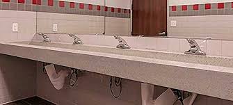 commercial trough bathroom sinks