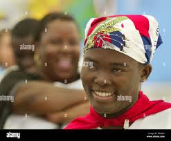 May 18, 2006; Delray Beach, FL, USA; ESOL students at the Delray Full  Service Center celebrate Haitian Flag day, Thursday with an assembly that  included the reciting of the U.S. and Haitian