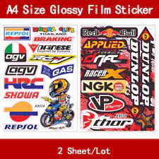 Venom motorcycle helmet shield sticker. Waterproof Moto Gp Motorcycle Hrc Ngk Helmet Decals Car Styling Vinyl Glossy Sticker A4 Size 2pack Decals Stickers Aliexpress