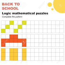 Our library of logic puzzles and riddles worksheets offers students of all ages a chance to flex their problem solving and critical thinking skills with entertaining activities like crosswords, mazes, brain teasers, and more. Complete The Patterns Mathematical Logic Puzzles Worksheet Easy Worksheet For Children In Preschool Elementary And Middle School Royalty Free Cliparts Vectors And Stock Illustration Image 152029142
