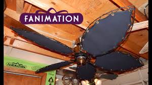 Bourbon street collection fanimation fp520ab old time belt driven ceiling fan. Fanimation Islander Ceiling Fan Canvas Blades Youtube