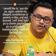 John Paul Solano was let go by the Manila Police District