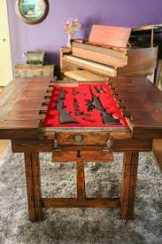 Dining Height Secret Compartment Table For Storing Guns Or Other Valuables Made To Order Cool Things And Cool Ideas Pinterest Compartimento Secreto