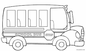 To clear the coloring page to start over, click and hold down on the eraser icon. Printable School Bus Coloring Page For Kids
