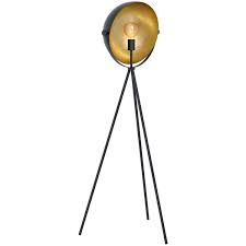 Eglo Stehleuchte Darnius Schwarz Gold Eek A E Kaufen Bei Obi