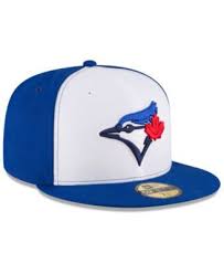 New Era Kids Toronto Blue Jays Authentic Collection 59fifty Cap White 6 5 8 Fitted Hats New Era Toronto Blue Jays