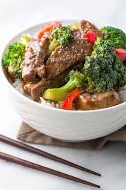 Can (10 3/4 ounces) campbell's® stir the soup, soy sauce, vinegar, garlic powder and red pepper, if desired, in the skillet and heat to a boil. Easy Beef And Broccoli Classic Stir Fry Jessica Gavin
