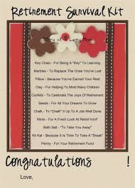 Retirement Party Ideas For Women Teacher Retirement Gifts Retirement Survival Kit Principal Retirement