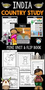 This 6 Page Flip Book Has Activities Where Students Answer Questions About The Map Of India And The Capital City Th India For Kids Fun Education India Country