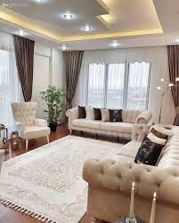 Krem rengi koltuk takımına hangi renkte perde uyumlu olur. Bu Malatya Evi Klasik Tarzin Gosterisiyle Burunmus Ev Gezmesi