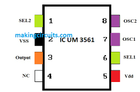 Such periodic signals produce a variety of beeping sounds when coupled with an audio transducer. Um3561 Ic Tone Generator Circuit