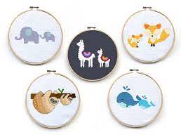 Maybe you would like to learn more about one of these? Cute Animals Cross Stitch Patterns Set Mama Baby Animals Etsy