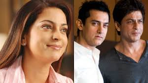 Shahrukh khan and juhi chawla friendship is quite old & famous in bollywood. Juhi Chawla Enjoyed Working With Aamir Khan And Shah Rukh Khan Bollywood Bubble