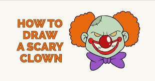 Let this be the general guide for your entire layout. How To Draw A Scary Clown Really Easy Drawing Tutorial