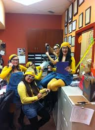 Minion Costume Best Halloween Costume For The Office Minions Hard At Work Cool Halloween Costumes Office Halloween Costumes Minion Costumes