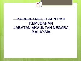Maklumat kekosongan ini adalah seperti yang diiklankan. Kursus Gaji Elaun Dan Kemudahan Jabatan Akauntan Negara
