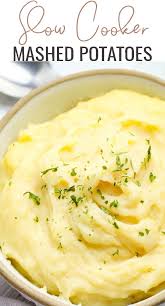 Fix And Forget It Slow Cooker Garlic Mashed Potatoes These Creamy Potatoes Are Loaded Mashed Potato Recipes Garlic Mashed Potatoes Garlic Mashed Potatoes Easy