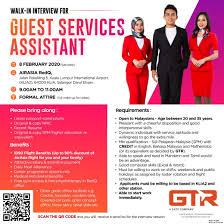 Airasia india cadet pilot program 2019 better aviation. Airasia Guest Services Assistant Walk In Interview Kuala Lumpur February 2020 Better Aviation