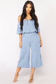 Black And White Striped Jumpsuit Outfit Ideas Salt Water Stripe Jumpsuit Light Blue White Blue White Striped Dress Light Blue Jumpsuit Fitted Dress Classy