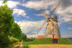 Windmill Porta Westfalica Germany Windmill Eiffel Tower Germany