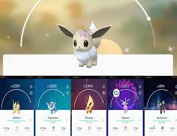How many eevee evolutions are there? Pokemon Go Flower Crown Eevee Guide Can Flower Crown Eevee Evolve