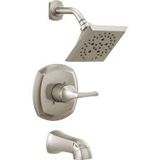 Maybe you would like to learn more about one of these? Delta Portwood Single Handle Tub And Shower With H2okinetic In Spotshield Brushed Nickel The Home Depot Canada